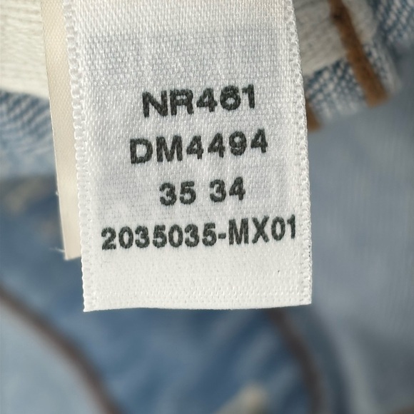 Madewell The Athletic 1991 Straight-Leg Jean Becklow Wash size 35/34 NWOT NR461 - Picture 11 of 13